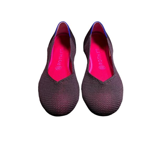 Rothy’s The Flat in Berry Lattice Retired Color Size 8.5 - Picture 2 of 8